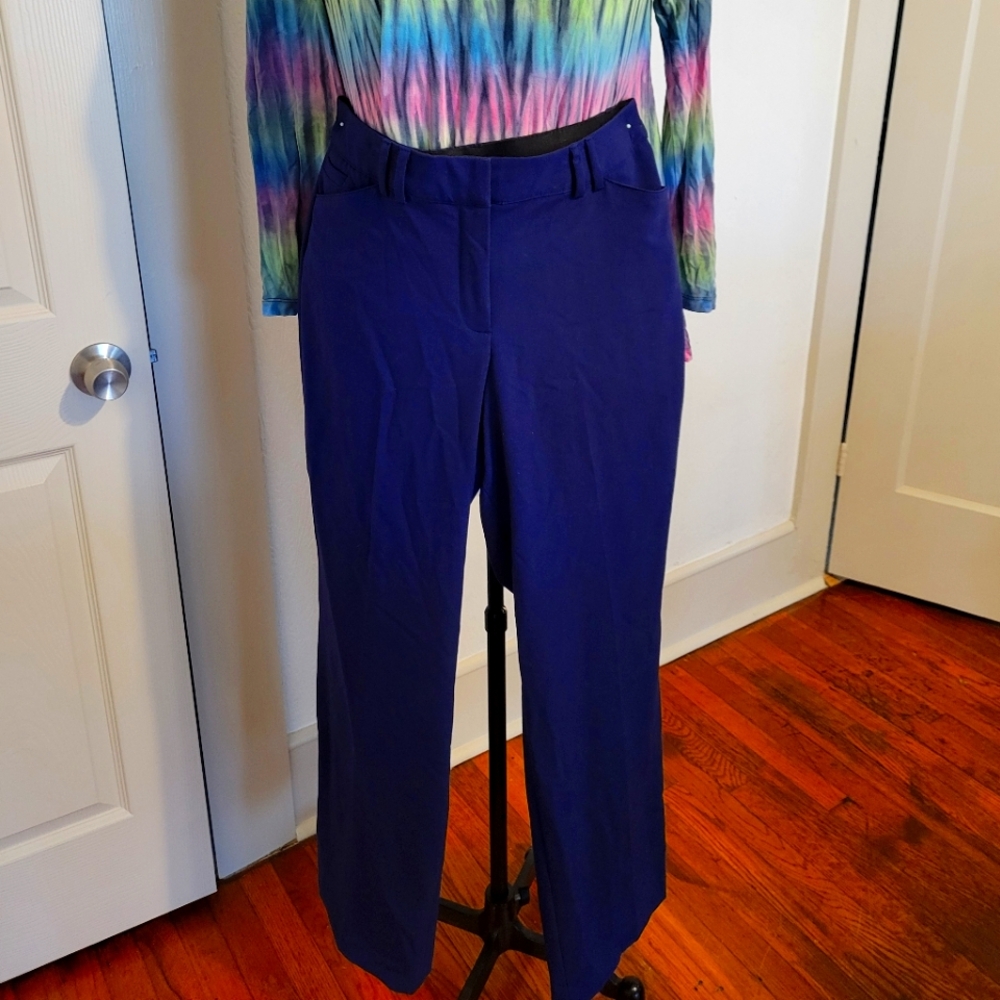 Pants, dress/work, blue, 18 long